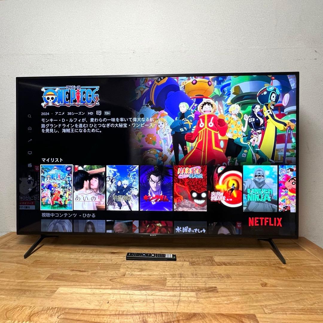 SONY 65V型 4K 液晶テレビ Google TV KJ-65X80J
