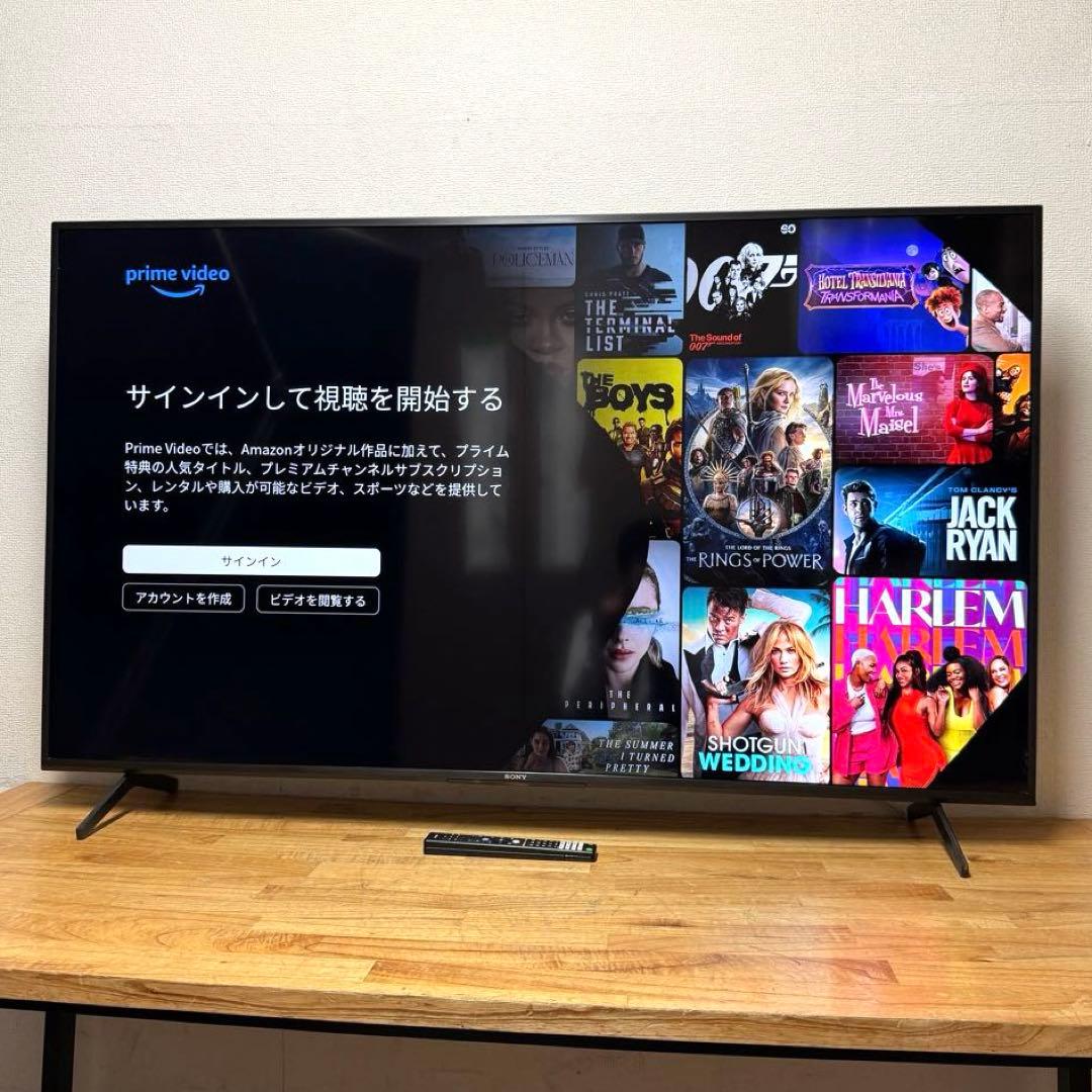 SONY 65V型 4K 液晶テレビ Google TV KJ-65X80J
