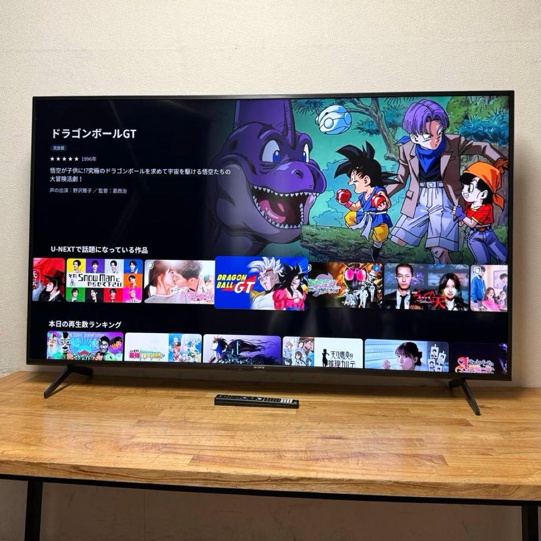SONY 65V型 4K 液晶テレビ Google TV KJ-65X80J