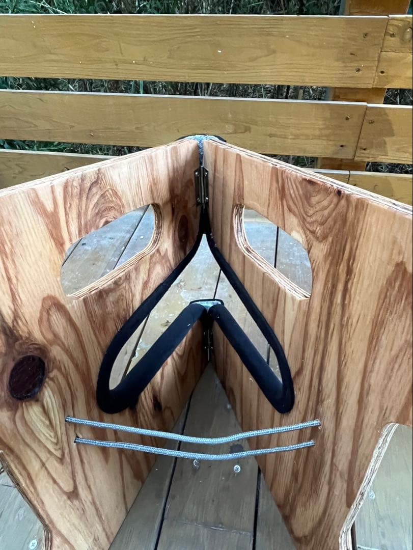 【Amayokオリジナル】サーフボードスタンド　木製　ロングボード