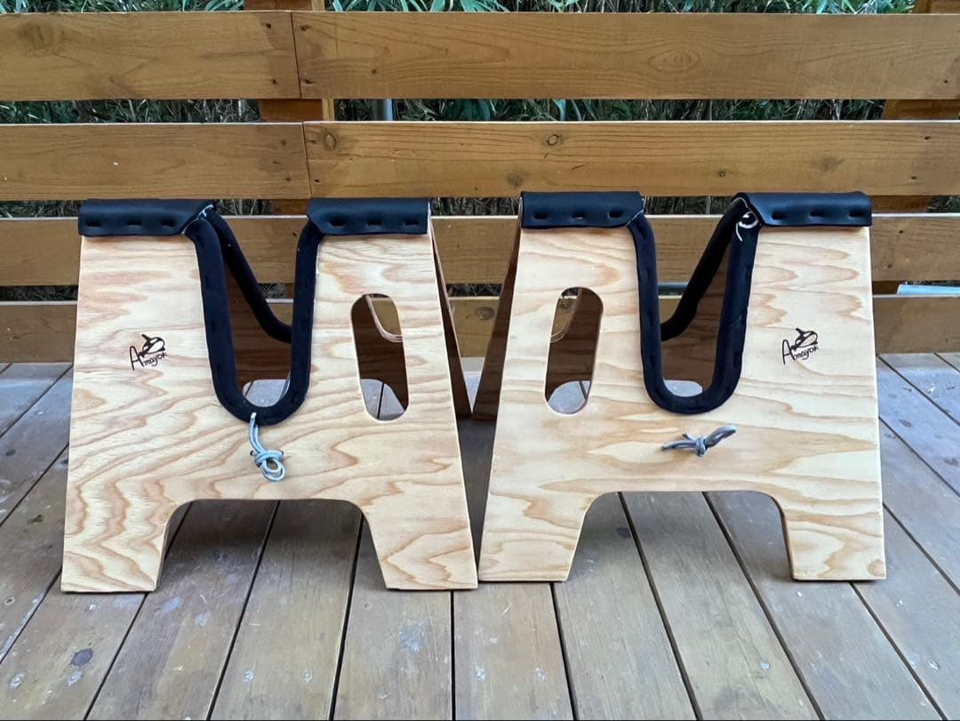 【Amayokオリジナル】サーフボードスタンド　木製　ロングボード