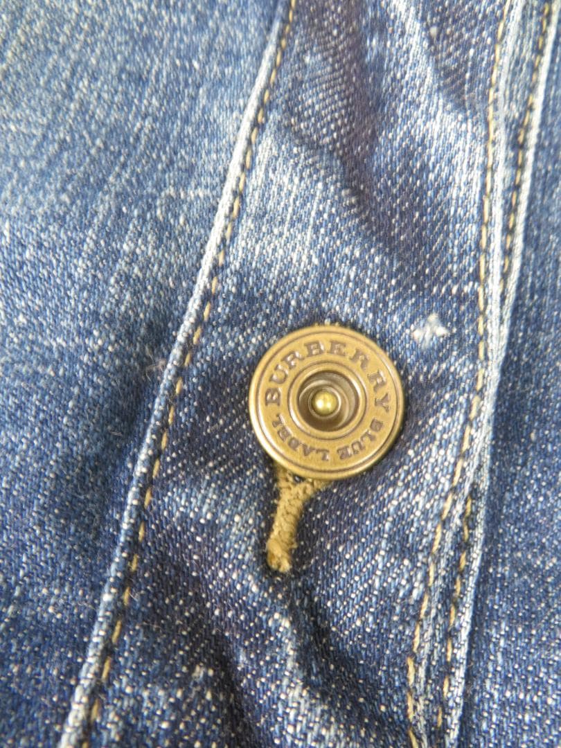 バーバリーブルーレーベル ノバチェック ストレッチ Gジャン 36 レディース