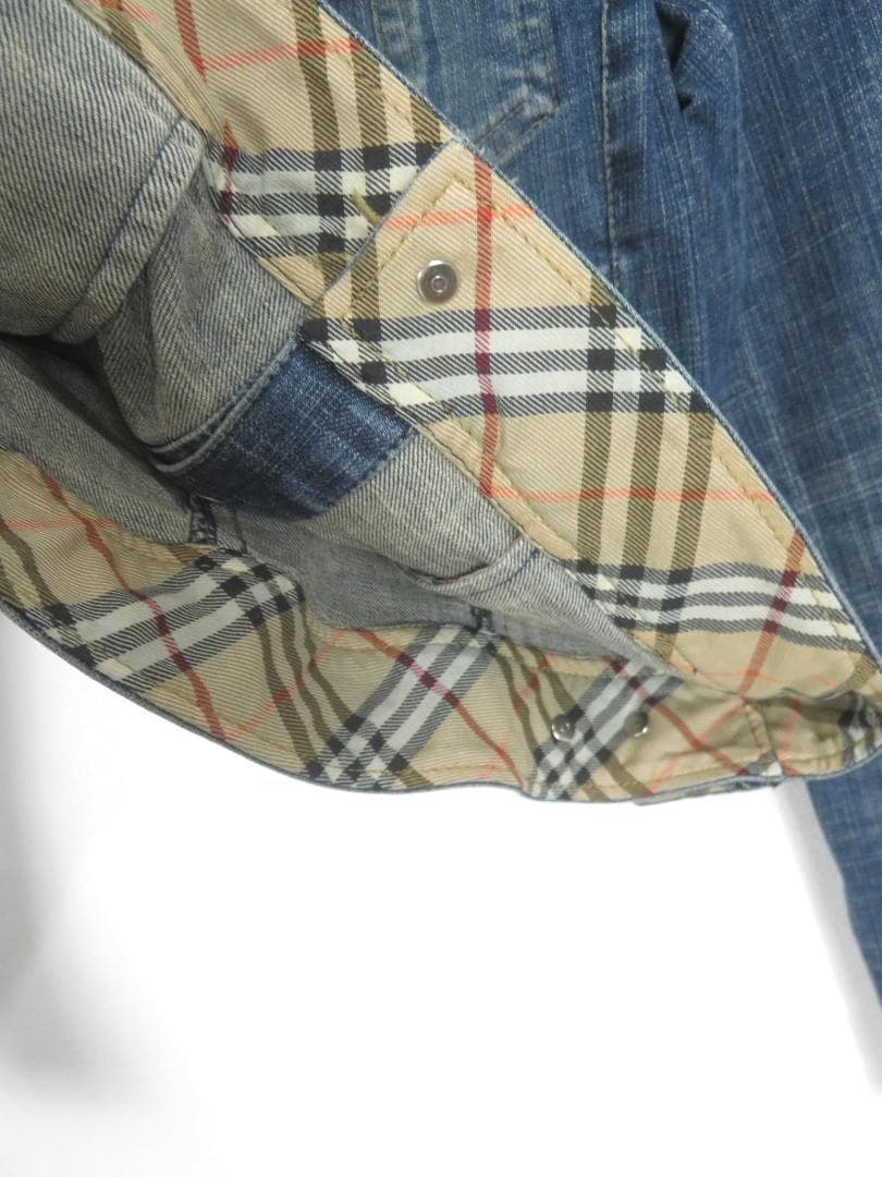 バーバリーブルーレーベル ノバチェック ストレッチ Gジャン 36 レディース