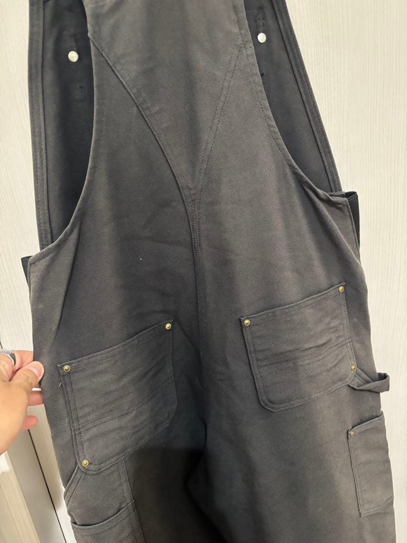 カーハート ダブルニー ブラック オーバオール アメカジ 30×32