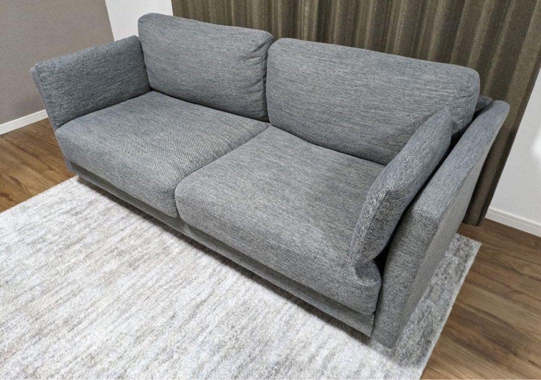 3人用布張りソファ ニトリ グレー