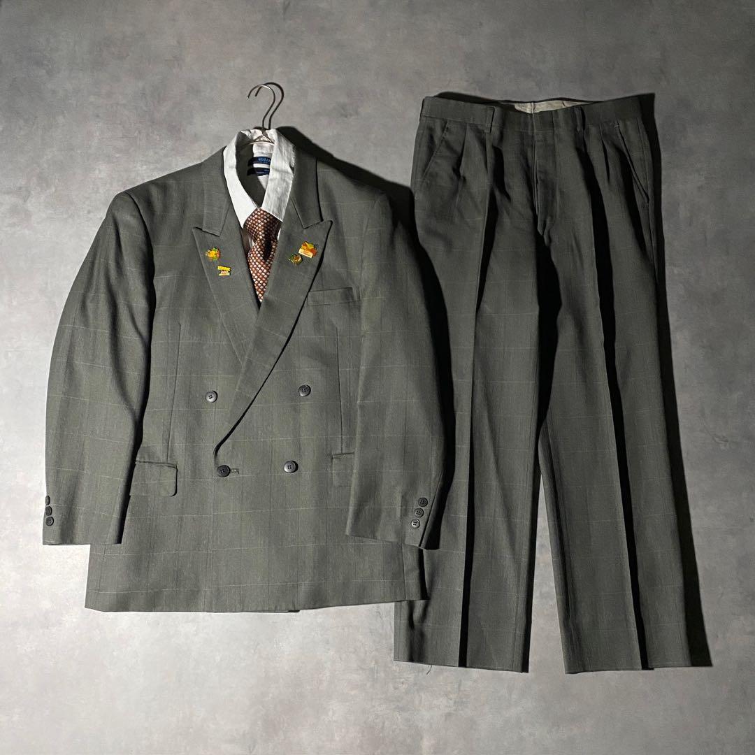 90s vintage レトロセットアップ スーツ ピンズ No.212成人式