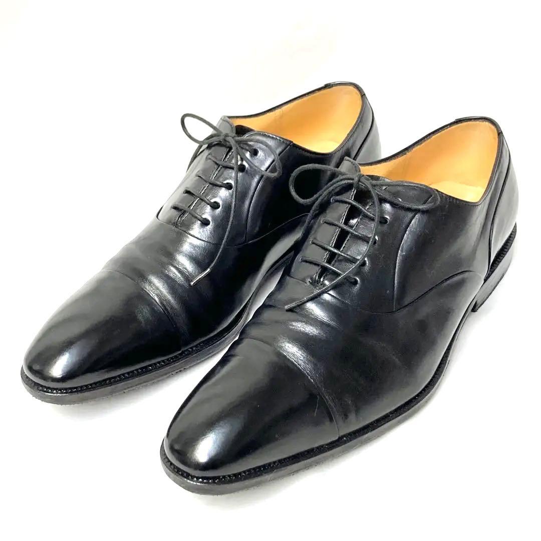 EJ18 タニノクリスチー　ブラックレザー ドレスシューズ　サイズ6