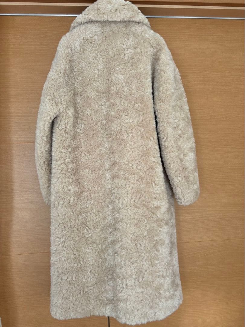 Jakke ベージュ ボアコート ロング