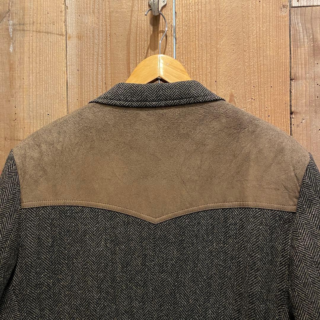 【L】PENDLETON ツイード テーラード ジャケット ペンドルトン ウール