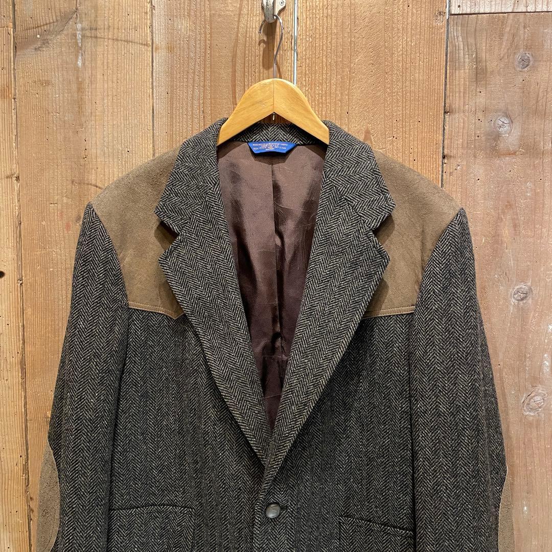 【L】PENDLETON ツイード テーラード ジャケット ペンドルトン ウール