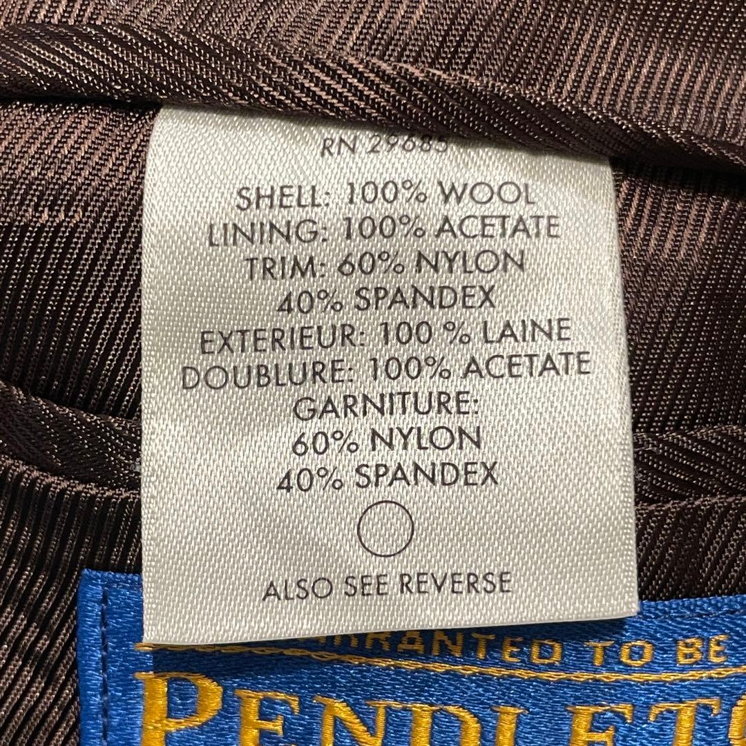 【L】PENDLETON ツイード テーラード ジャケット ペンドルトン ウール