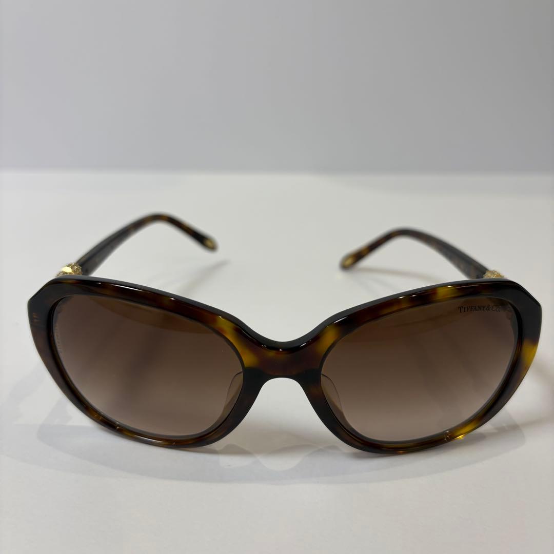 ティファニー TF4108 サングラス クロス スワロフスキーべっ甲 付属品完備