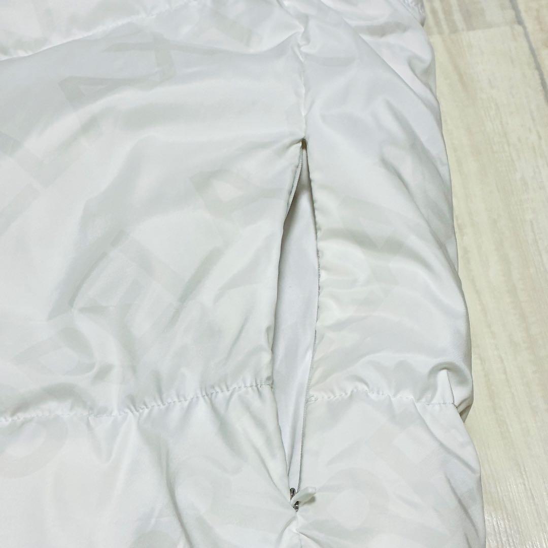 1piu1uguale3 RELAXダウンベスト ホワイト S ダブルジップ