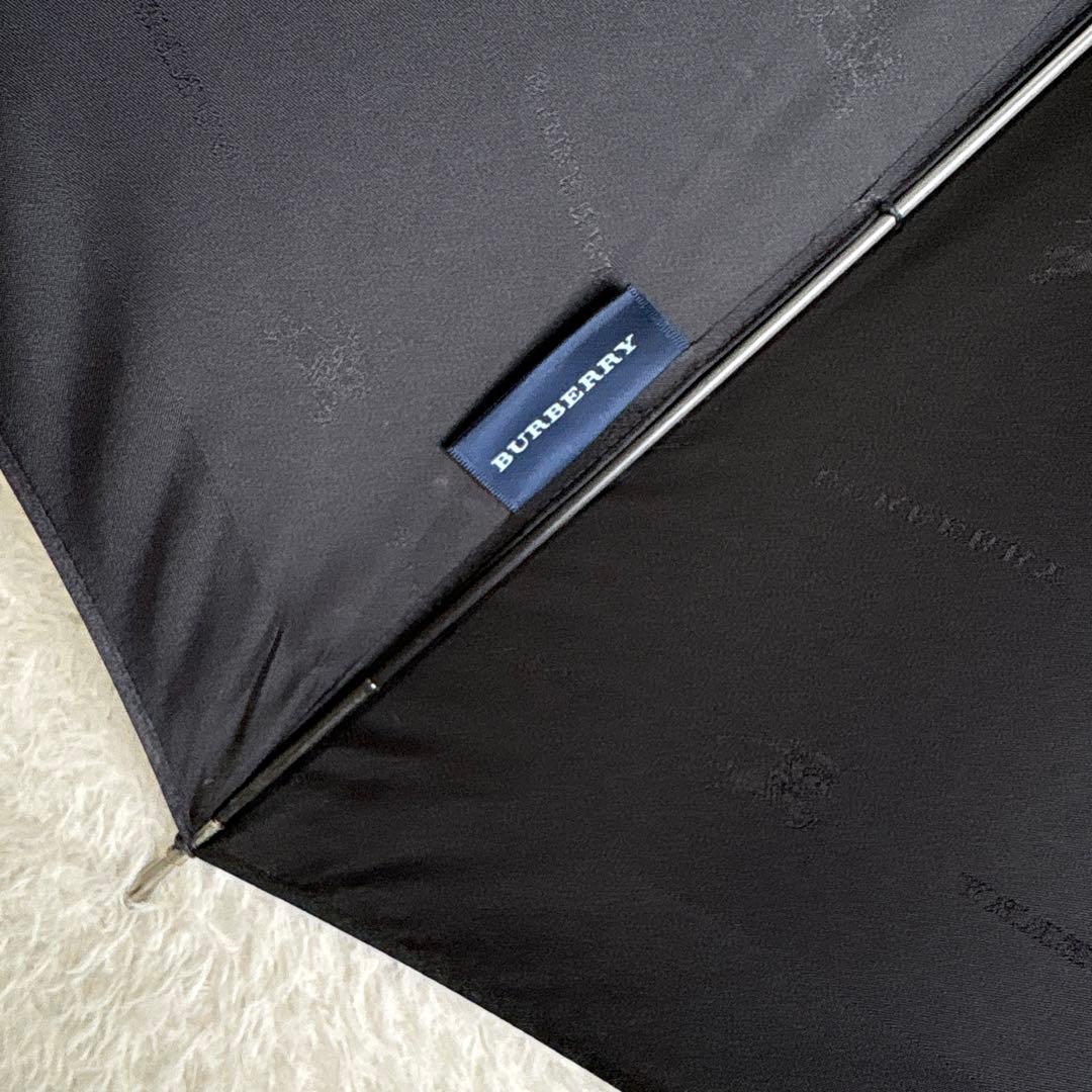 BURBERRY 長傘　レディース　アンブレラ　黒　日本製　シャドーホース