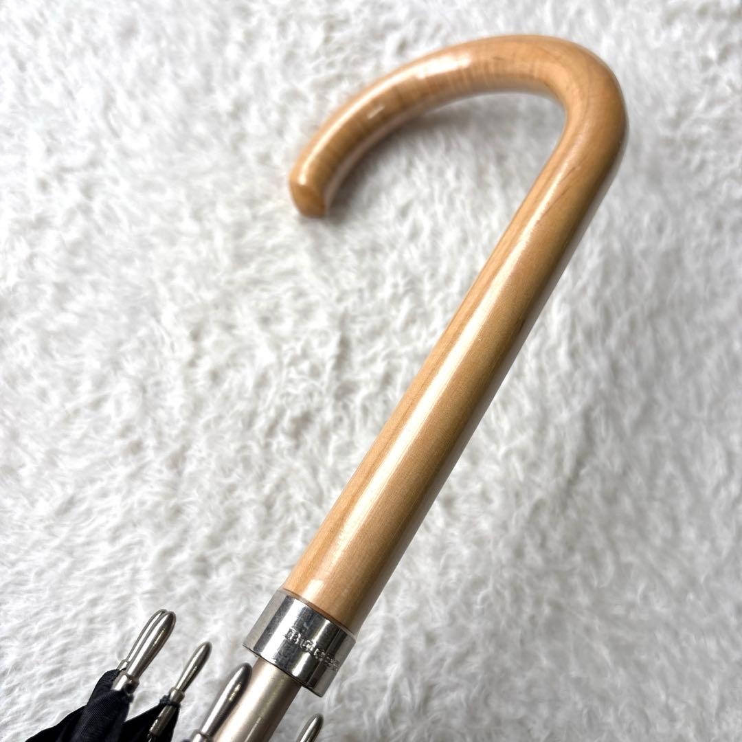 BURBERRY 長傘　レディース　アンブレラ　黒　日本製　シャドーホース