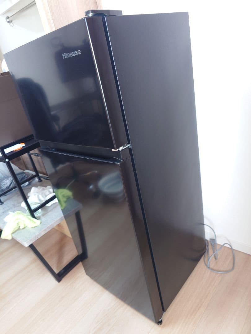 124L 冷蔵庫 ブラック HR-K12B 2024年製 一人暮らし