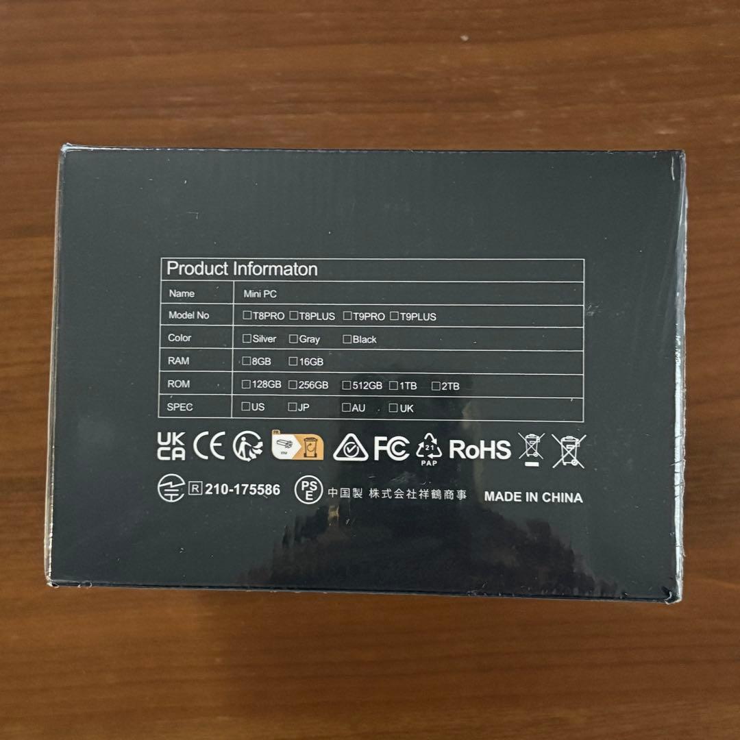 ミニPC 第12世代インテルTwin Lake N150 16GB+512GB