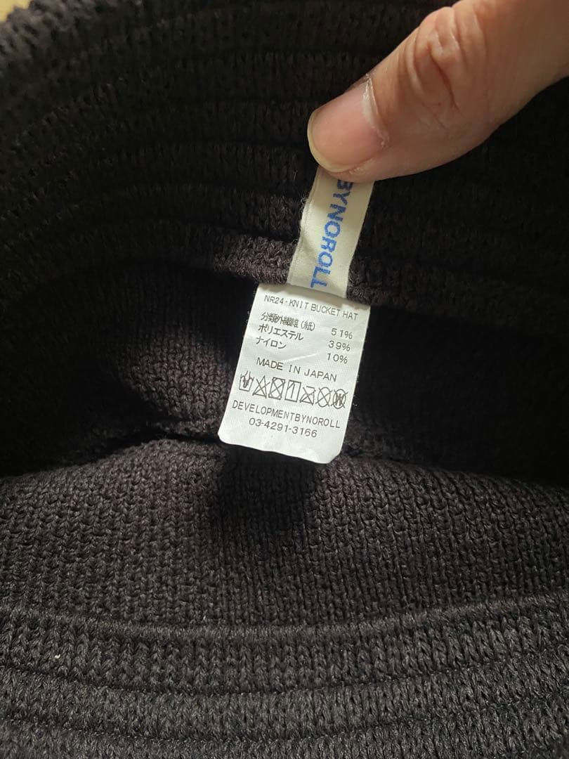 帽子 noroll concretion hat washi