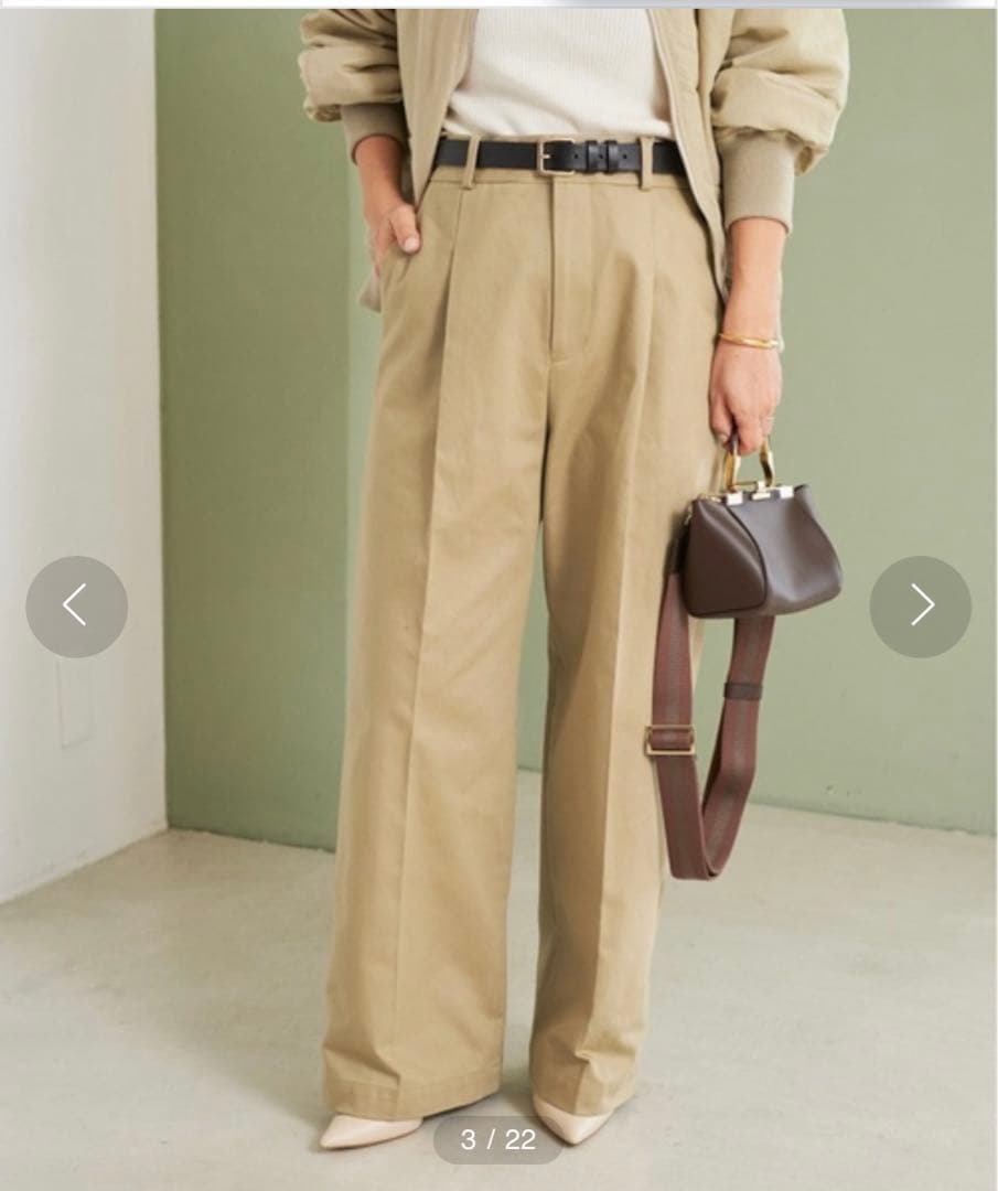 大人気♡plage Dress Chino パンツ2 38