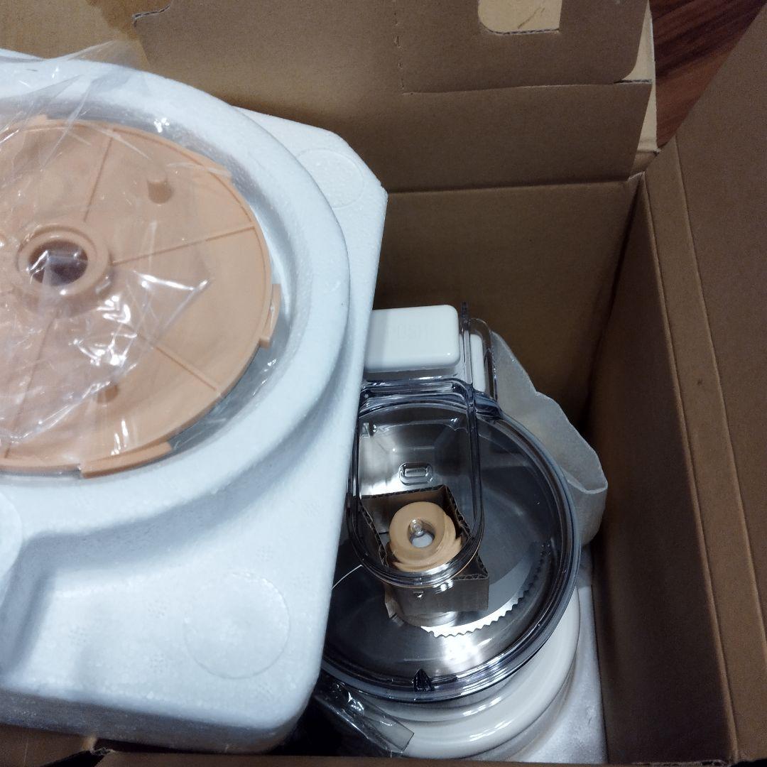 【新品・未使用】あじのさと　Wスピード　フードプロセッサー＆スライサーキット