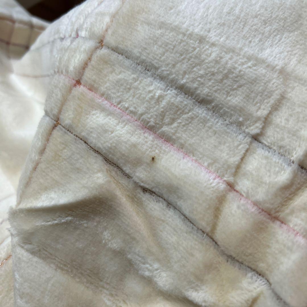 CELINE シルキータッチの高級シール織り綿毛布 2枚難ありお手入れブラシ付き