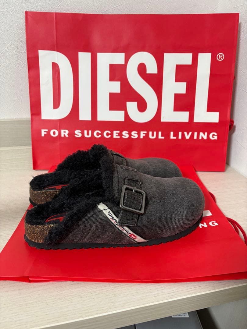 ディーゼル デニム グロッグ サンダル スリッポン 25.5cm