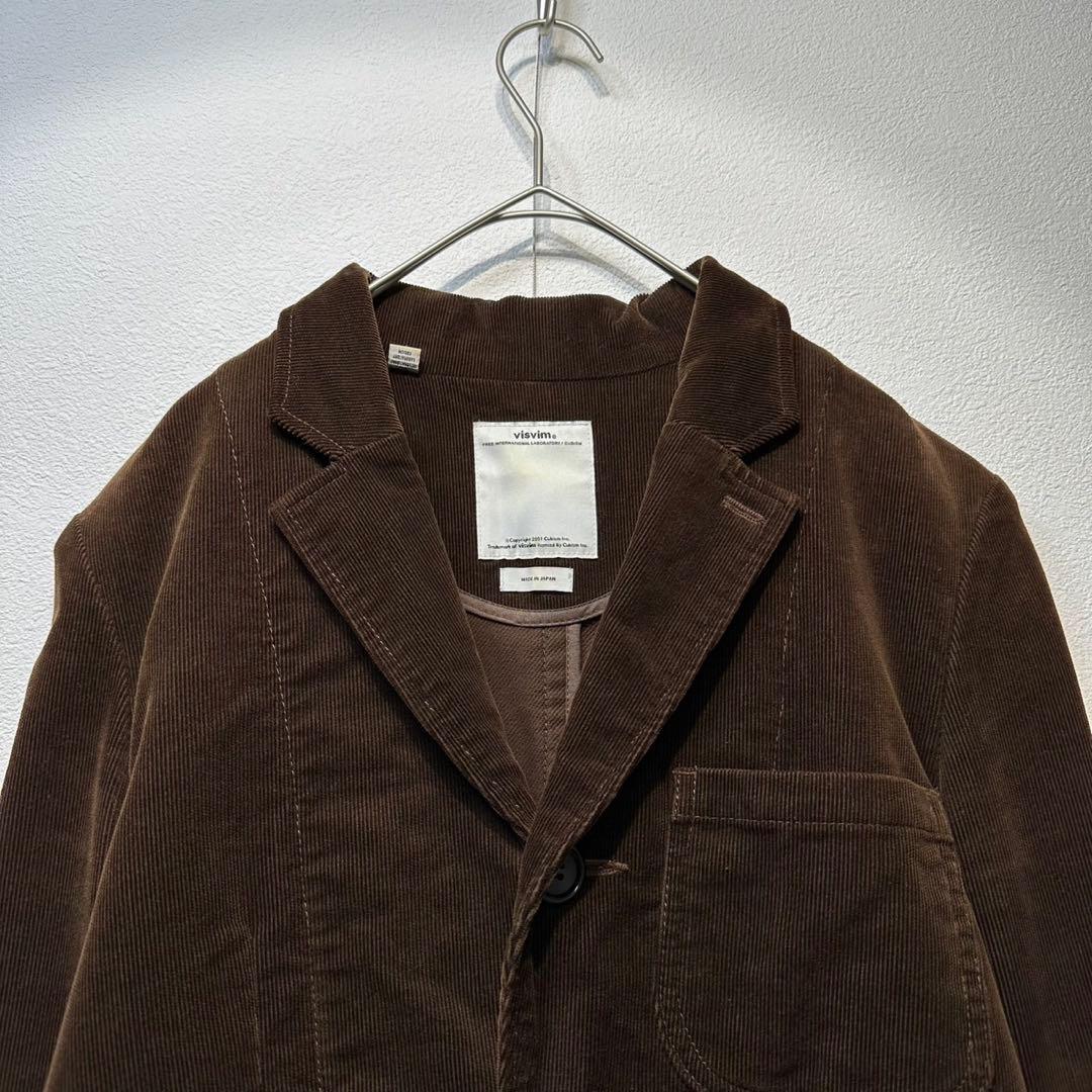 希少 VISVIM 上質 コーデュロイ デザイン テーラードジャケット S