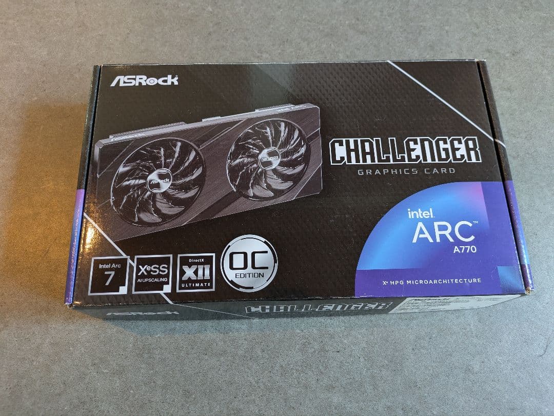 グラフィックボード・グラボ・ビデオカード ASRock Intel Arc A770 Challenger 16GB OC