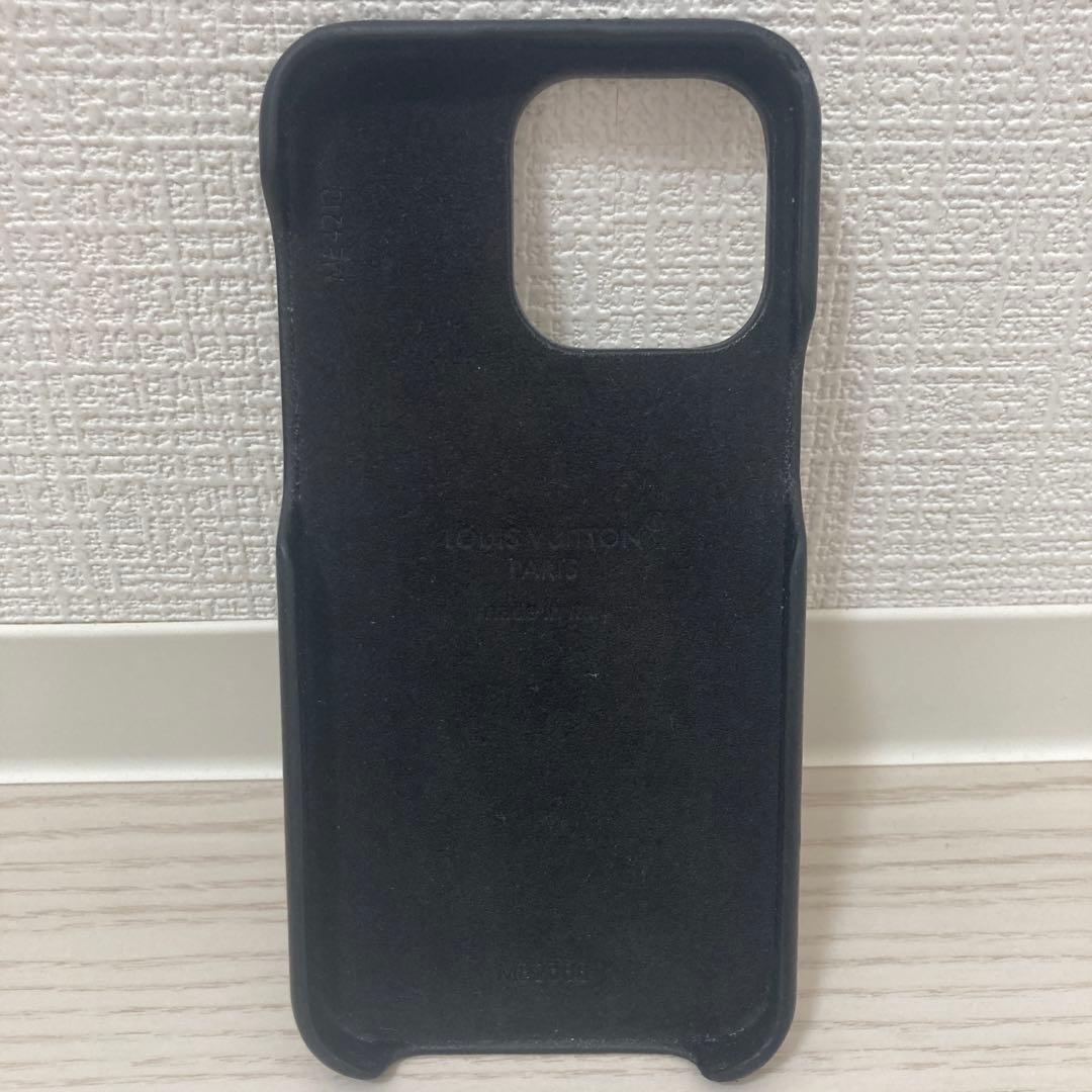 【美品】ルイヴィトン　iPhone15promaxケース　モノグラム　黒