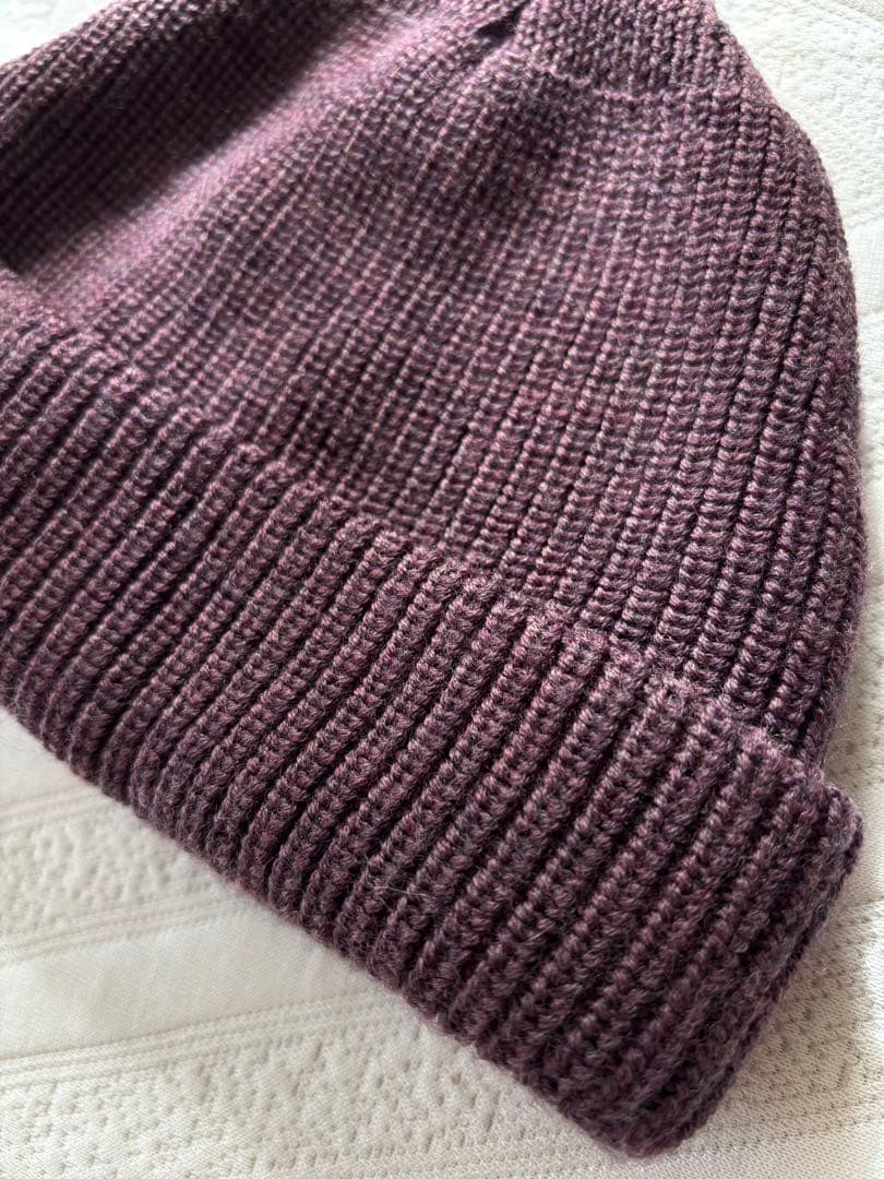 極美品！noroll ニットキャップ ビーニー パープル