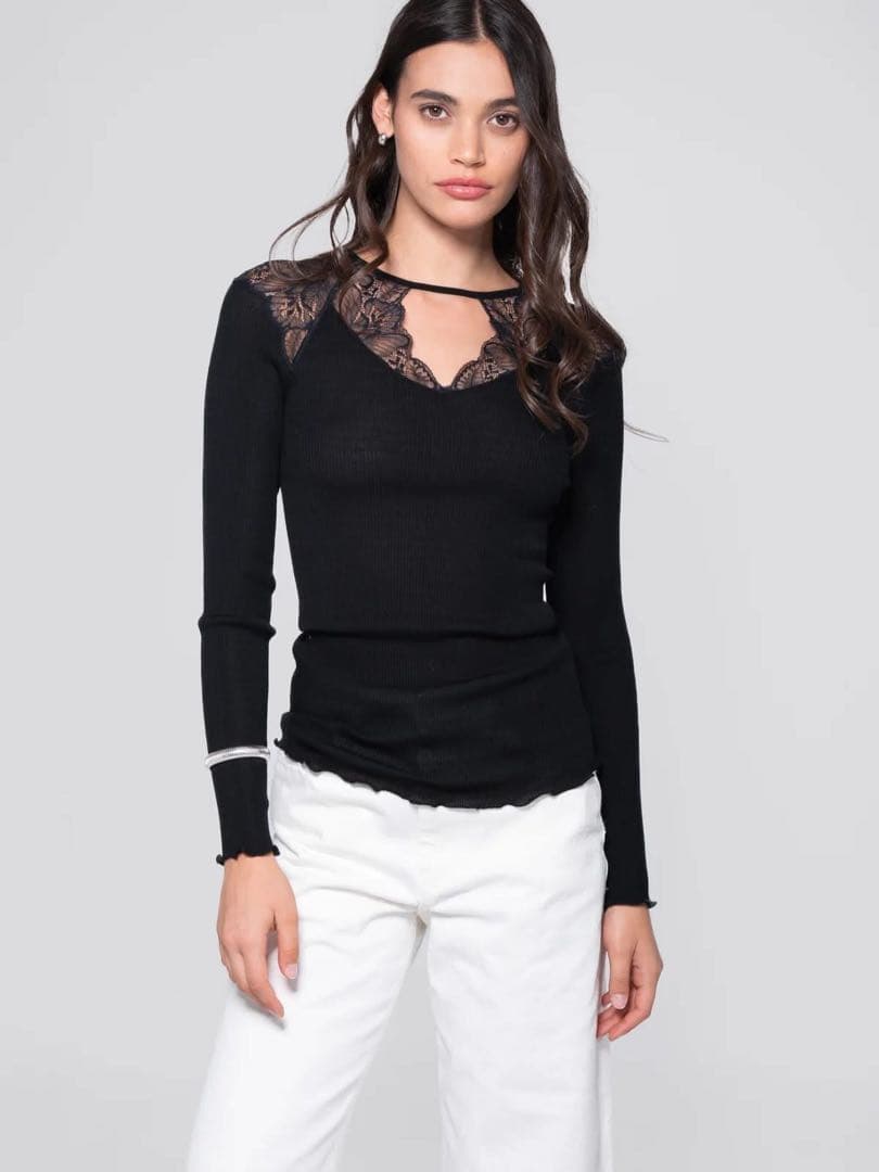 美品 オスカリート レースニット