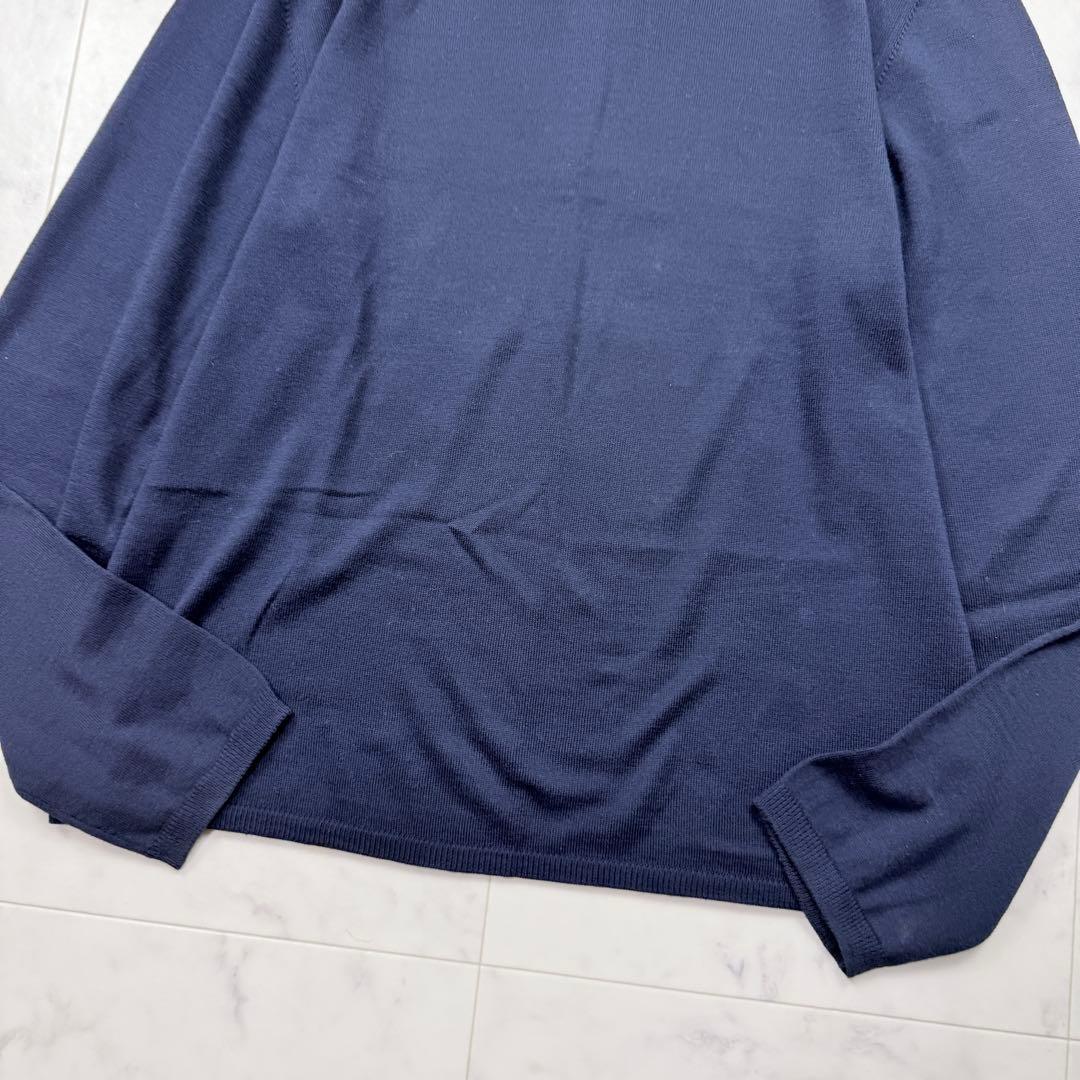 cruciani クルチアーニ Vネックコットンセーター 50 ネイビー