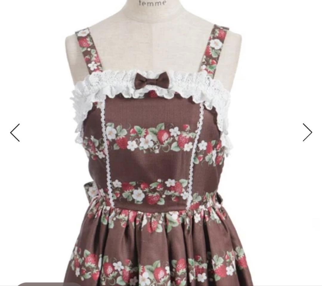 Chalmiere シャルミエール　ベイクドベリージャンパースカート