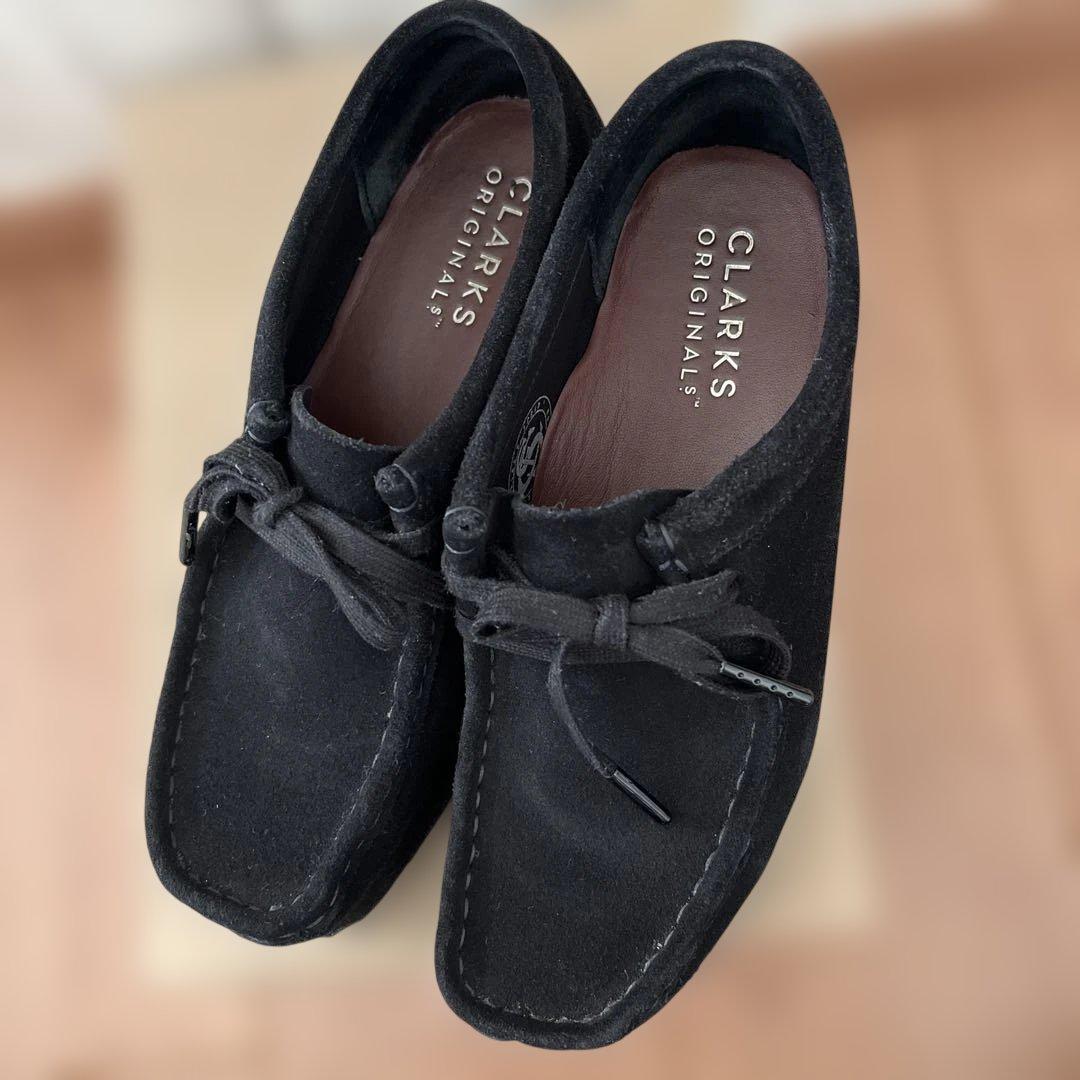 CLARKS ORIGINALS Wallabee ブラックスエード 37