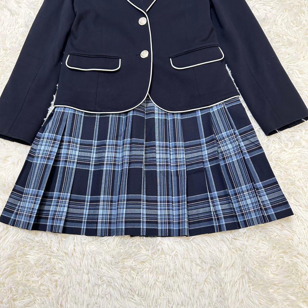 ポンポネット　フォーマルセットアップ　160サイズ　チェックスカート　ネクタイ