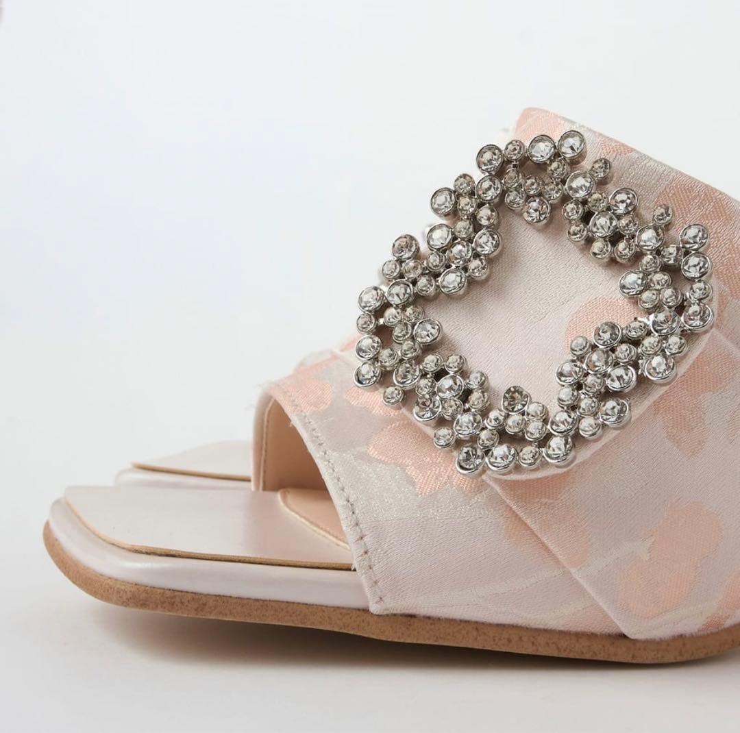 DIANA ダイアナ ビジューバックル輝く☆上品ミュール M