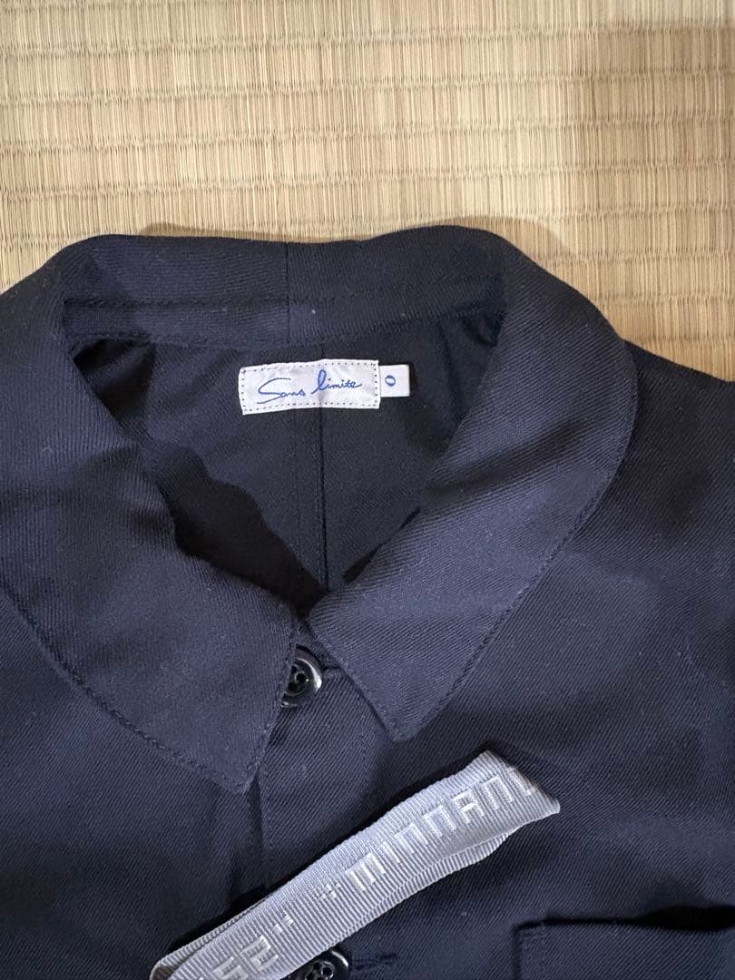 Sans limite ウールギャバワークジャケット NAVY size 0