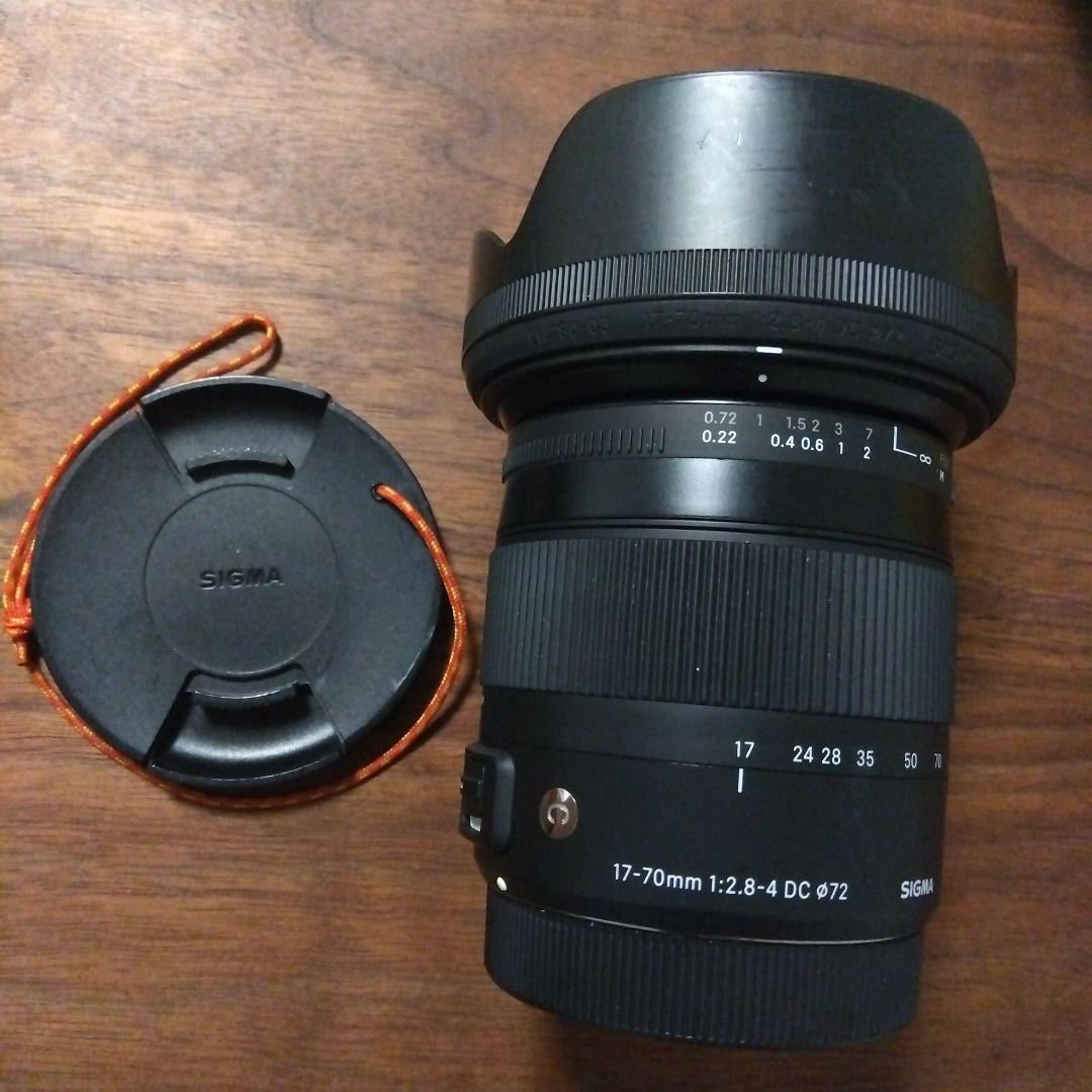 SIGMA シグマ 17-70mm F2.8-4 DC　キャノン用