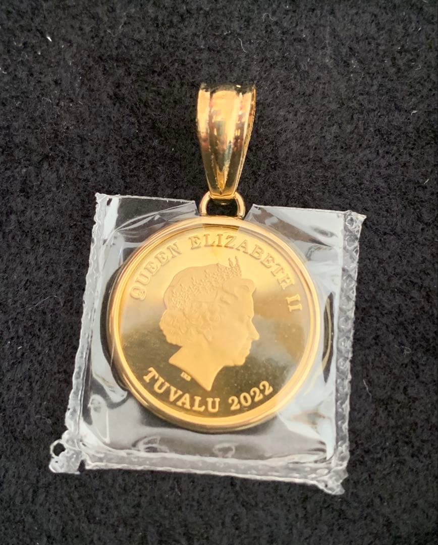 ホースチャーム ネックレス ペンダントトップ K24×K18