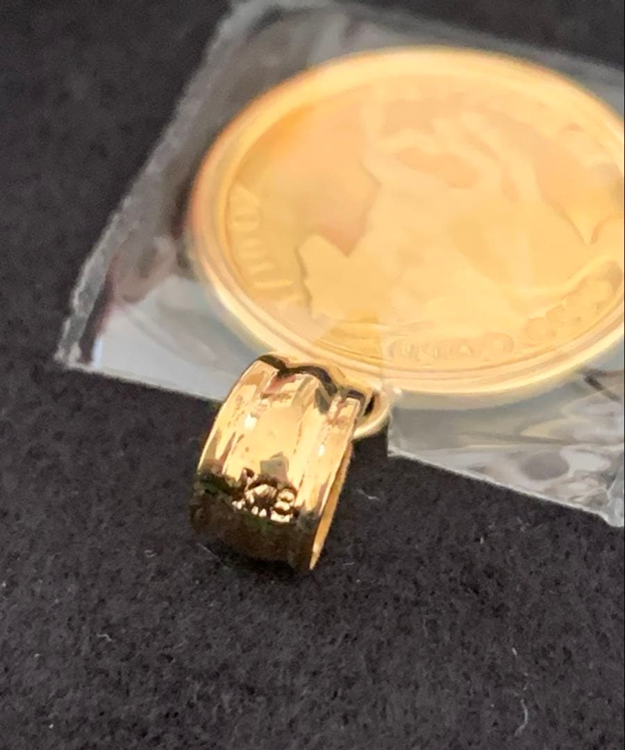 ホースチャーム ネックレス ペンダントトップ K24×K18