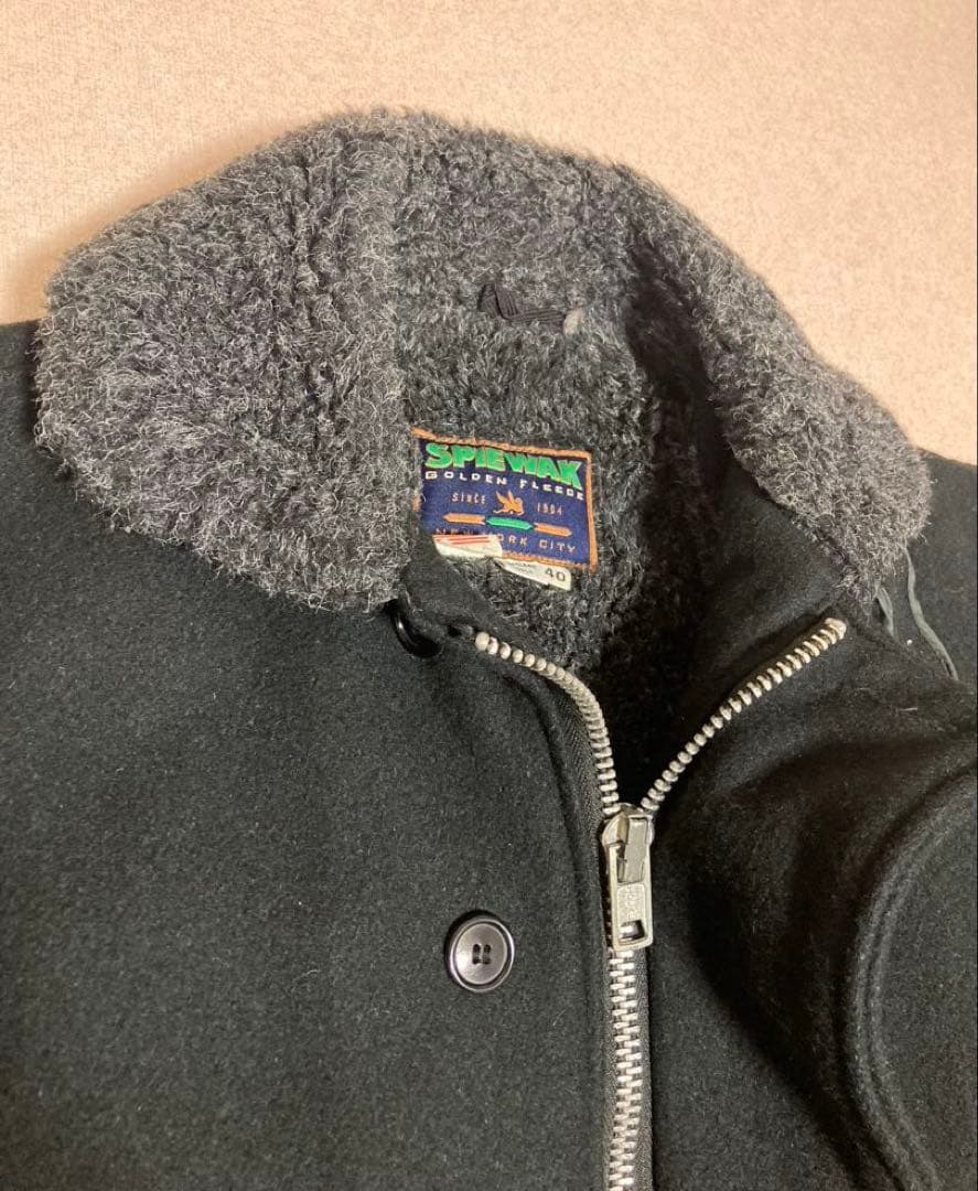 90s USA製 SPIEWAK Melton Wool deck jacket