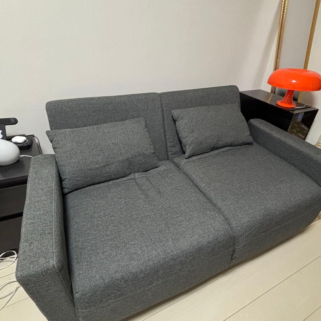 値下げ中　[幅146] ソファベッド　リクライニングソファ　LOWYA