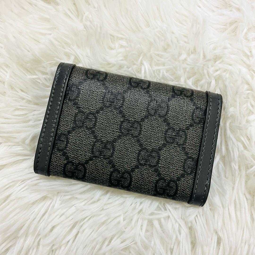 未使用級✨GUCCI カードケース 名刺入れ オフディア GGマーモント グレー