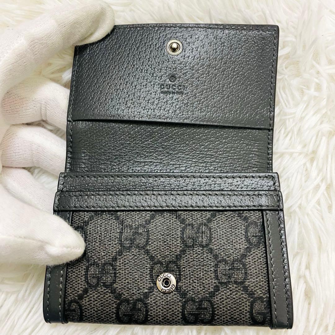 未使用級✨GUCCI カードケース 名刺入れ オフディア GGマーモント グレー