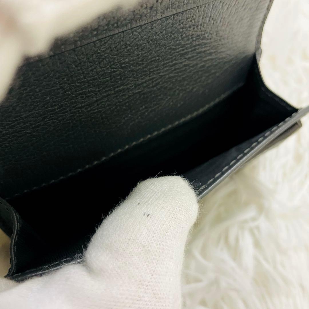 未使用級✨GUCCI カードケース 名刺入れ オフディア GGマーモント グレー