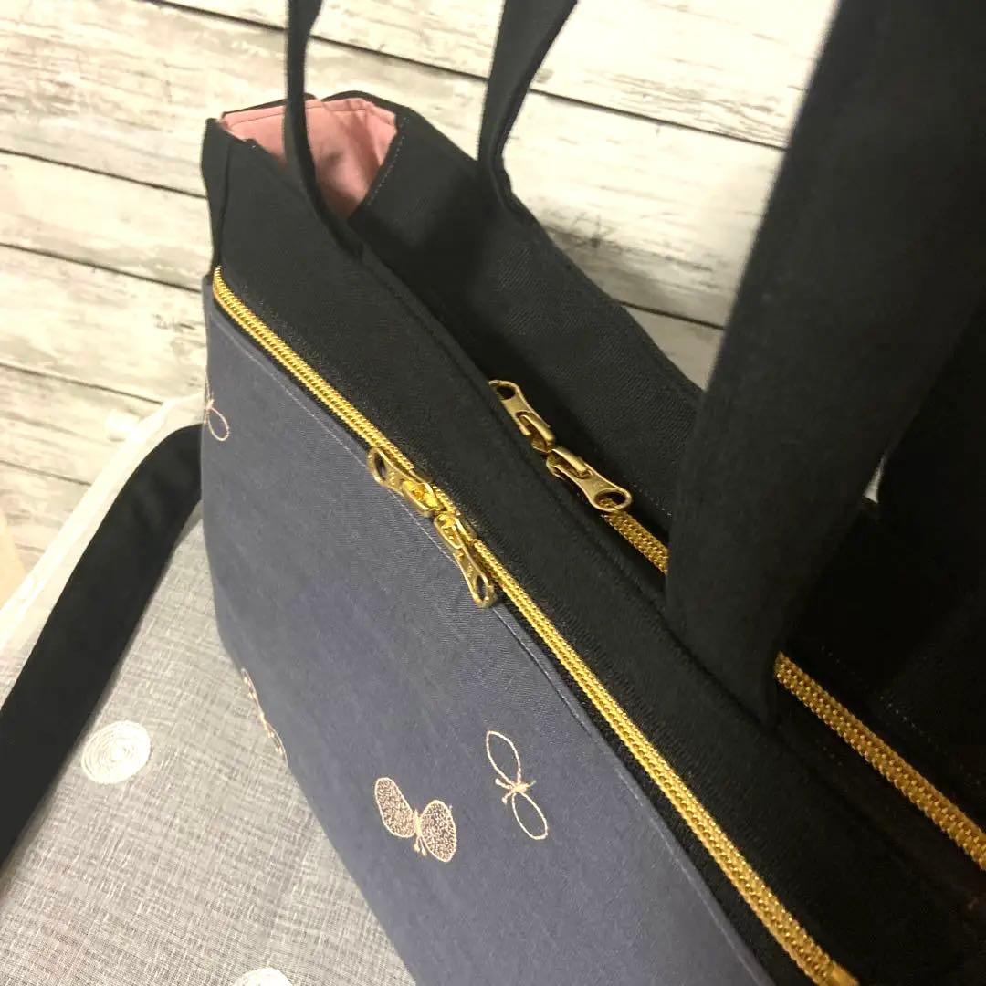 レディーストート(スクエア型) ショルダー バッグ　ハンドメイド