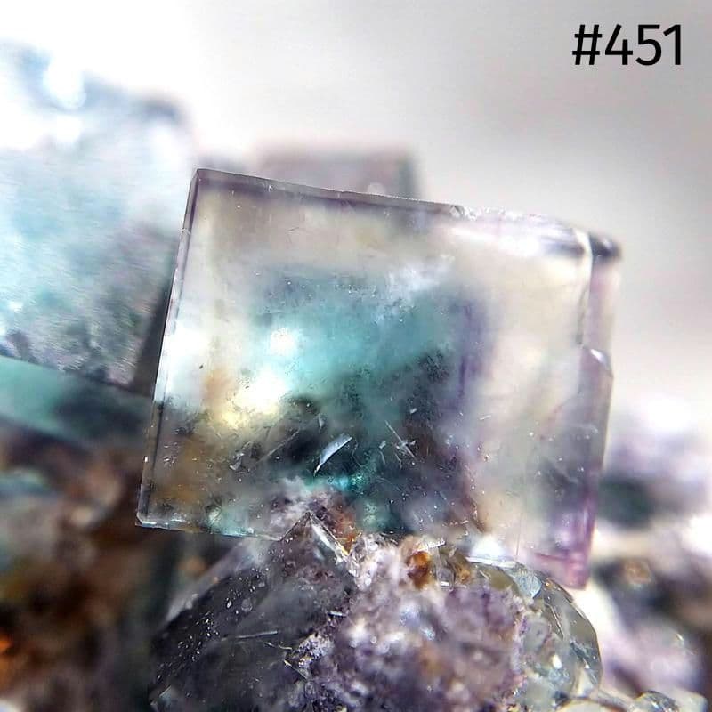451 オコルス鉱山 フローライト クリア×ブルーグリーン 蛍石