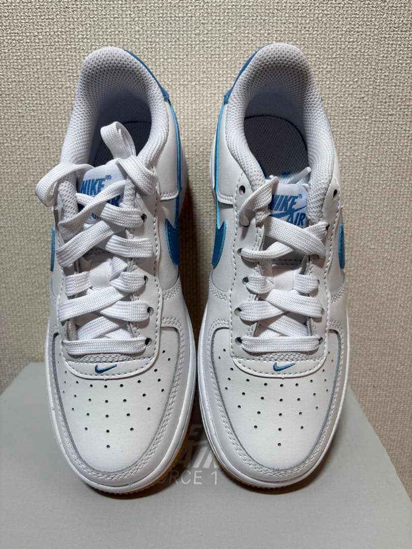 NIKE Air Force 1 ホワイト/ブルー 21cm