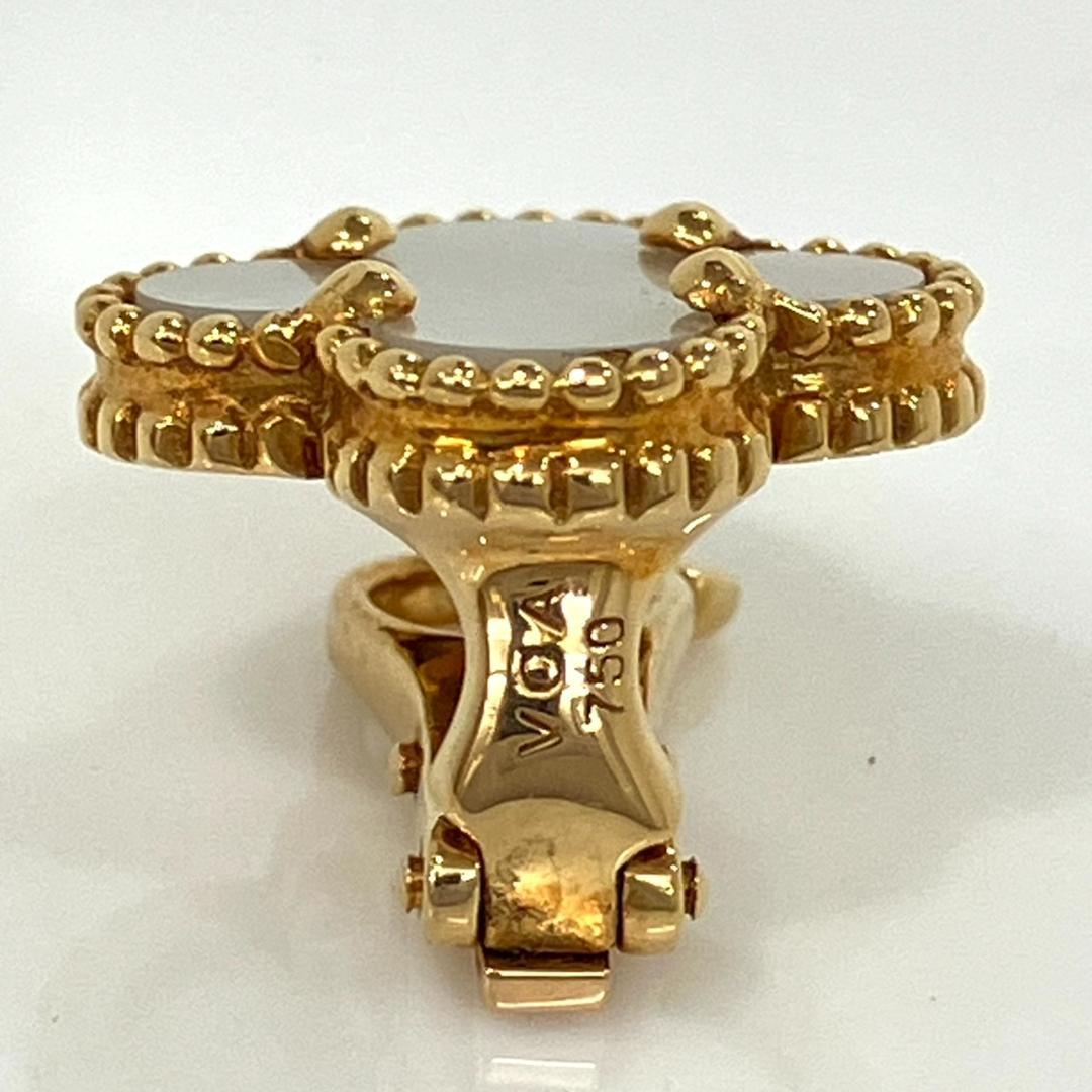 ヴィンテージアルハンブラ イヤリング 750YG シェル 片方 3.7g