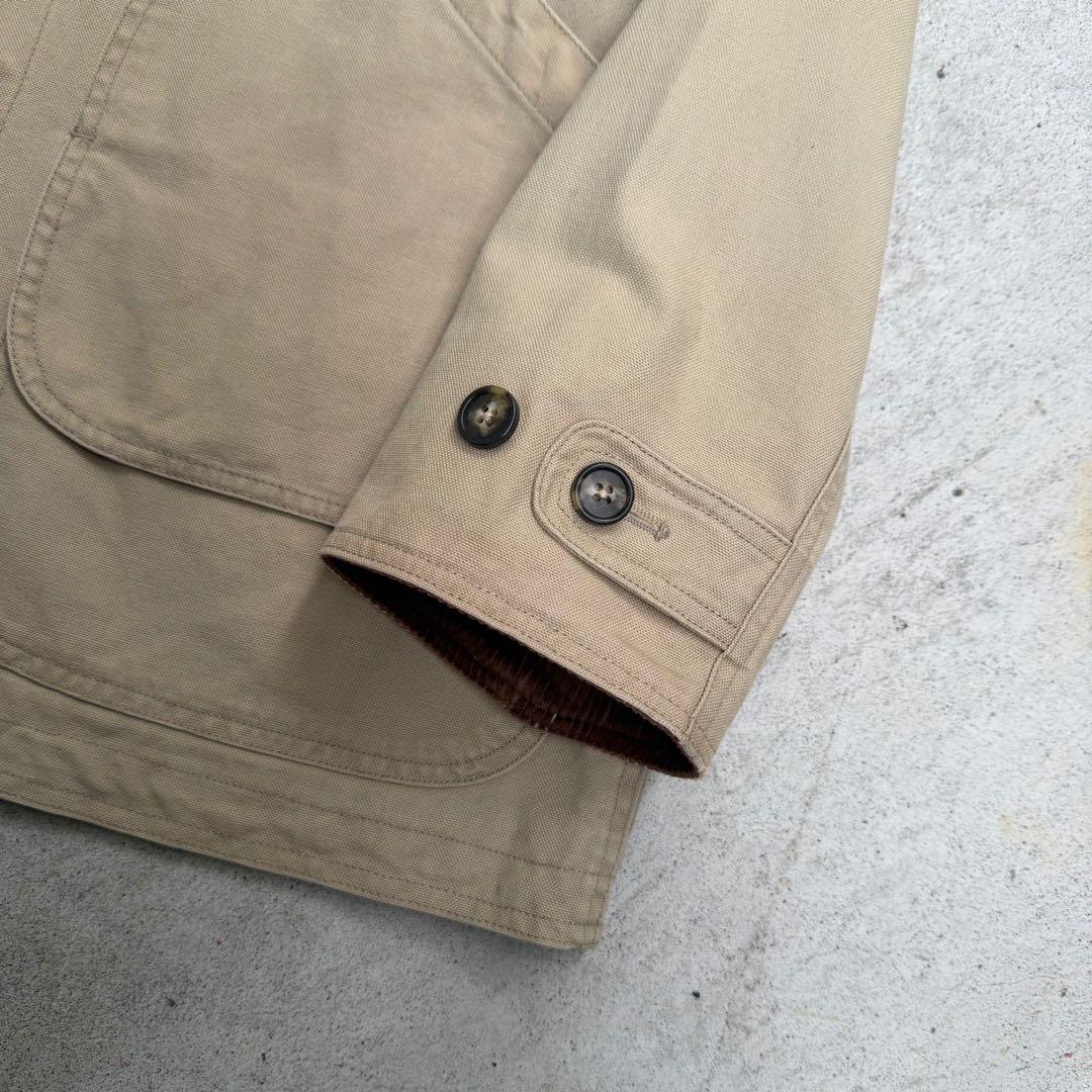 90s LANDS’ END コーデュロイ襟 コットン ハンティングジャケット